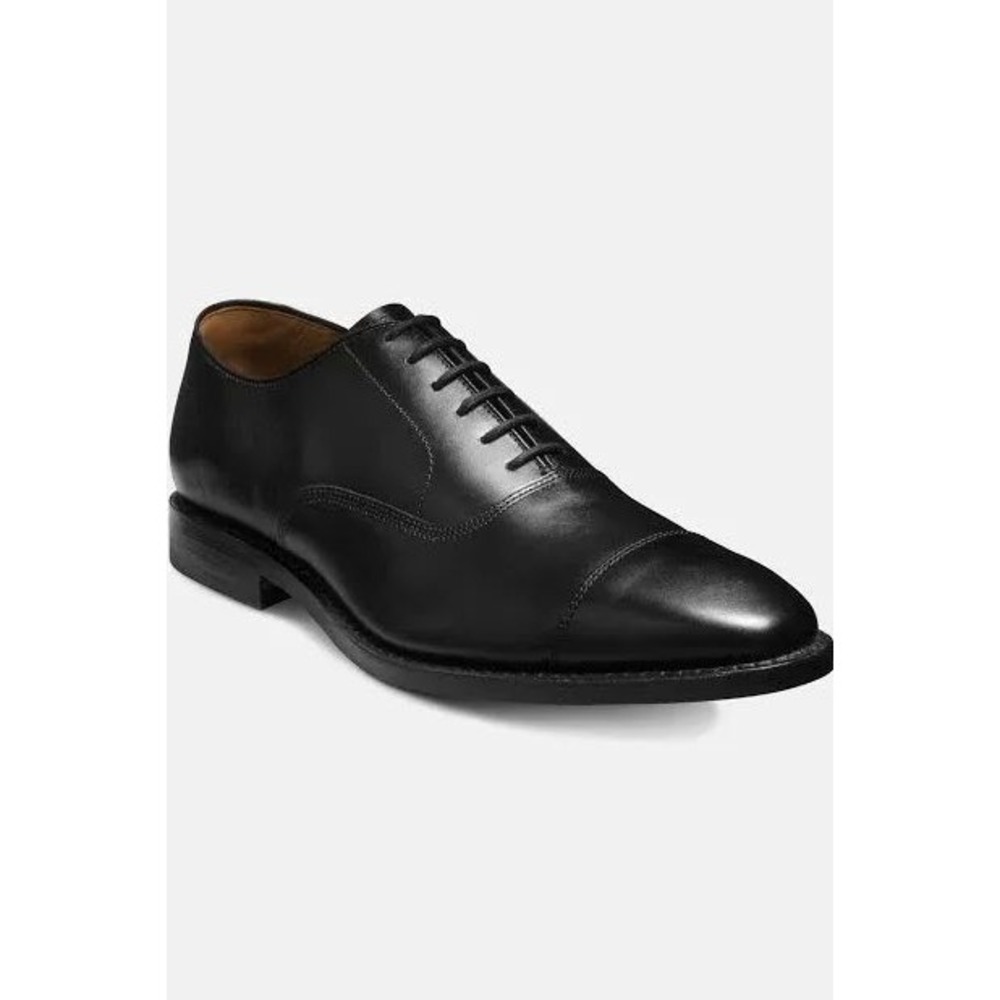 Allen Edmonds Fifth Avenue Black Leather Cap Toe Oxford Shoes Mens 9.5 D 5705